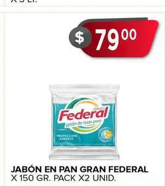 Supermercados Mayor Jabón En Pan Gran Federal X 150 Gr. Pack X2 Unid. oferta