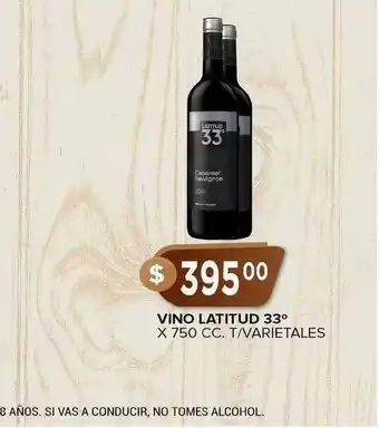 Supermercados Mayor Vino Latitud 33° X 750 Cc. oferta