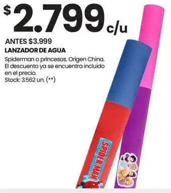 Changomas LANZADOR DE AGUA oferta