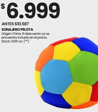 Changomas SONAJERO PELOTA oferta
