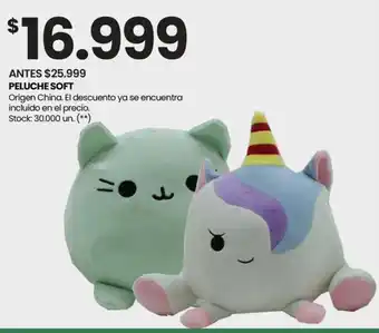 Changomas PELUCHE SOFT oferta