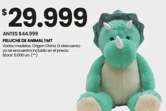 Changomas PELUCHE DE ANIMAL 1 MT oferta