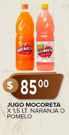 Supermercados Mayor Jugo Mocoreta X 1,5 Lt. Naranja O Pomelo oferta