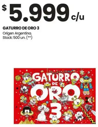 Changomas GATURRO DE ORO 3 oferta