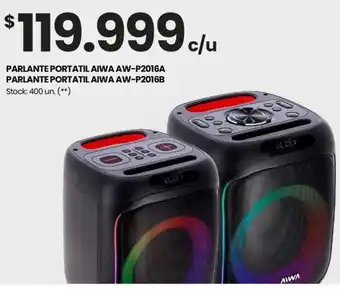 Changomas PARLANTE PORTATIL AIWA AW-P2016A PARLANTE PORTATIL AIWA AW-P2016B oferta