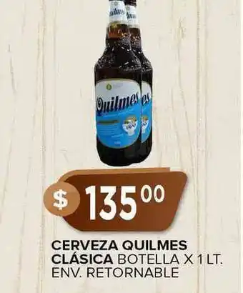 Supermercados Mayor Cerveza Quilmes Clásica Botella X 1 Lt. oferta