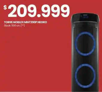 Changomas TORRE NOBLEX MNT390P NEGRO oferta