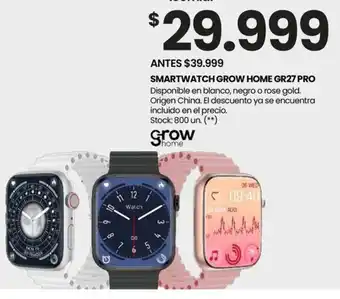 Changomas SMARTWATCH GROW HOME GR27 PRO oferta