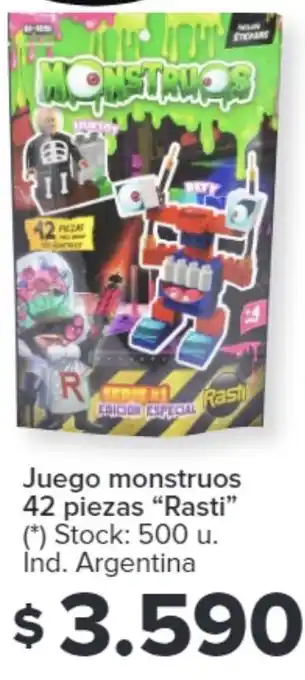 Carrefour Juego monstruos 42 piezas Rasti oferta