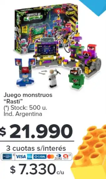 Carrefour Juego monstruos Rasti oferta