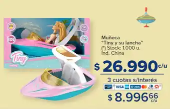 Carrefour Muñeca Tiny y su lancha oferta