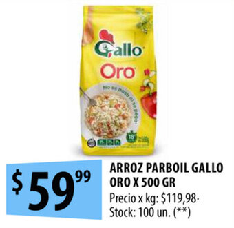 Punto Mayorista Gallo Oro Arroz Parboil x 500 gr oferta