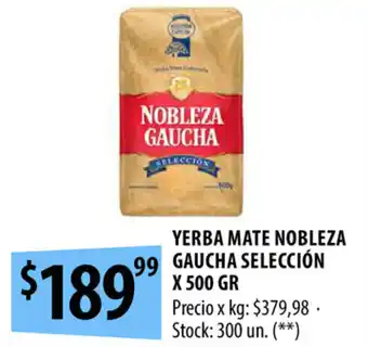Punto Mayorista Nobleza Gaucha Selección Yerba Mate x 500 gr oferta