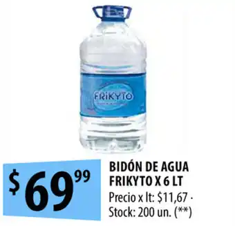 Punto Mayorista Frikyto Bidón De Agua x 6 lt oferta