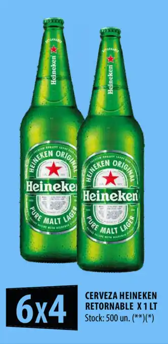 Punto Mayorista Heineken Cerveza Retornable x 1 lt oferta