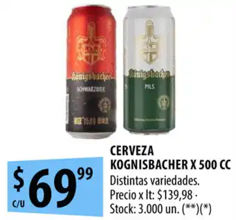 Punto Mayorista Kognisbacher Cerveza x 500 cc oferta