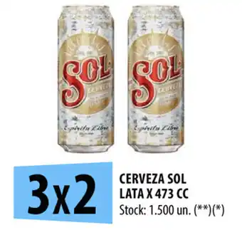 Punto Mayorista Sol Cerveza Lata x 473 cc oferta