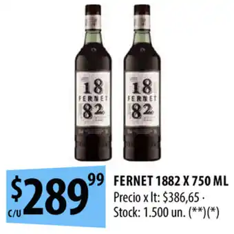 Punto Mayorista Fernet 1882 x 750 ml oferta
