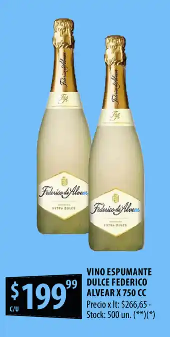 Punto Mayorista Federico Alvear Vino Espumante Dulce x 750 cc oferta