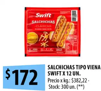 Punto Mayorista Swift Salchichas Tipo Viena x 12 un oferta