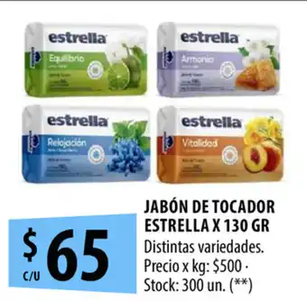 Punto Mayorista Estrella Jabón De Tocador x 130 gr oferta