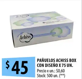 Punto Mayorista Achiss Pañuelos Box Con Diseño x 75 un oferta
