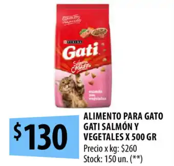 Punto Mayorista Gati Alimento Para Gato Salmón y Vegetales x 500 gr oferta