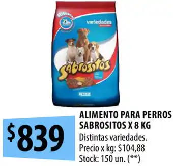Punto Mayorista Sabrositos Alimento Para Perros x 8 kg oferta