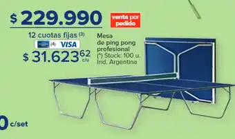 Carrefour Mesa de ping pong profesional oferta