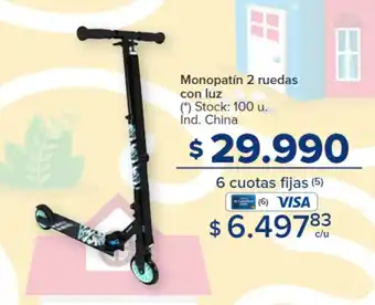 Carrefour Monopatín 2 ruedas con luz oferta