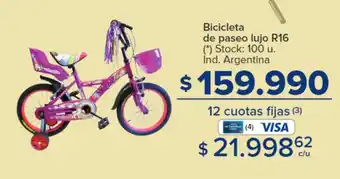 Carrefour Bicicleta de paseo lujo R16 oferta