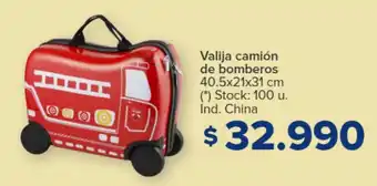Carrefour Valija camión de bomberos 40.5x21x31 cm oferta