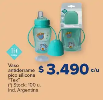Carrefour Vaso antiderrame pico silicona "Tex" oferta