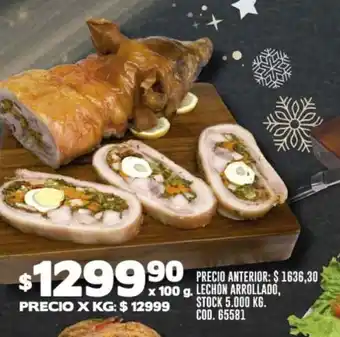 Coto LECHON ARROLLADO, X 100G. oferta