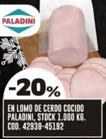Coto EN LOMO DE CERDO COCIDO PALADINI oferta