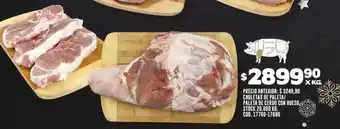 Coto CHULETAS DE PALETA/ PALETA DE CERDO CON HUESO X KG. oferta