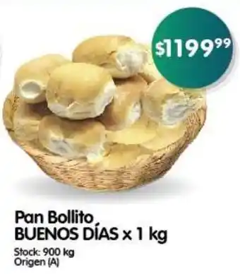 Supermercados Buenos Días Pan Bollito BUENOS DÍAS x 1 kg oferta