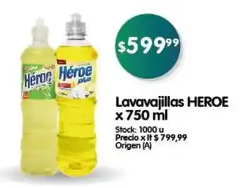 Supermercados Buenos Días Lavavajillas HEROE x 750 ml oferta