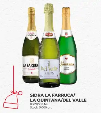 Supermercados Tadicor SIDRA LA FARRUCA / LA QUINTANA / DEL VALLE X 720/710 ML oferta
