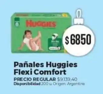 Supermercados Vea Pañales Huggies Flexi Comfort oferta