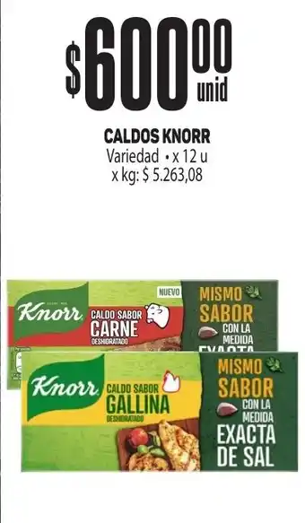 Makro CALDOS KNORR Variedad x 12 u oferta