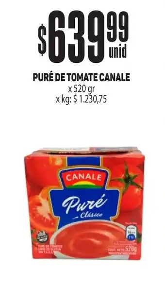 Makro PURÉ DE TOMATE CANALE x 520 gr oferta