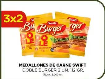 Super MAMI Medallones De Carne Swift Doble Burger 2 un 112gr oferta