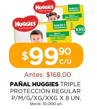 Super MAMI Pañales Huggies Triple Protección Regular oferta