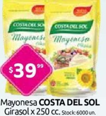 Cordiez Costa Del Sol Mayonesa Girasol x 250cc oferta