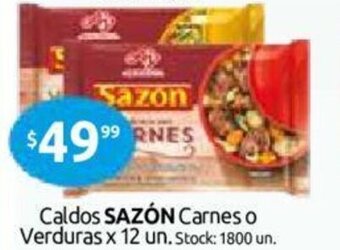 Sazón Caldos Carnes o Verduras x 12 un