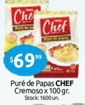 Cordiez Chef Puré de Papas Cremoso x 100gr oferta