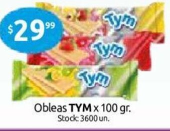 Cordiez Tym Obleas x 100gr oferta