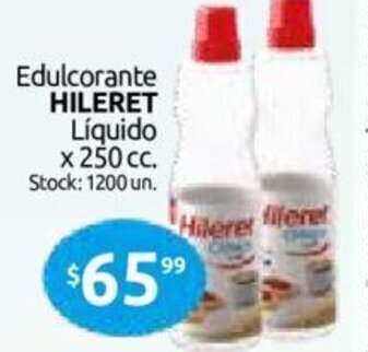 Cordiez Hileret Edulcorante Liquido x 250cc oferta