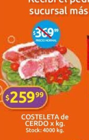 Cordiez Costeleta de Cerdo x kg oferta